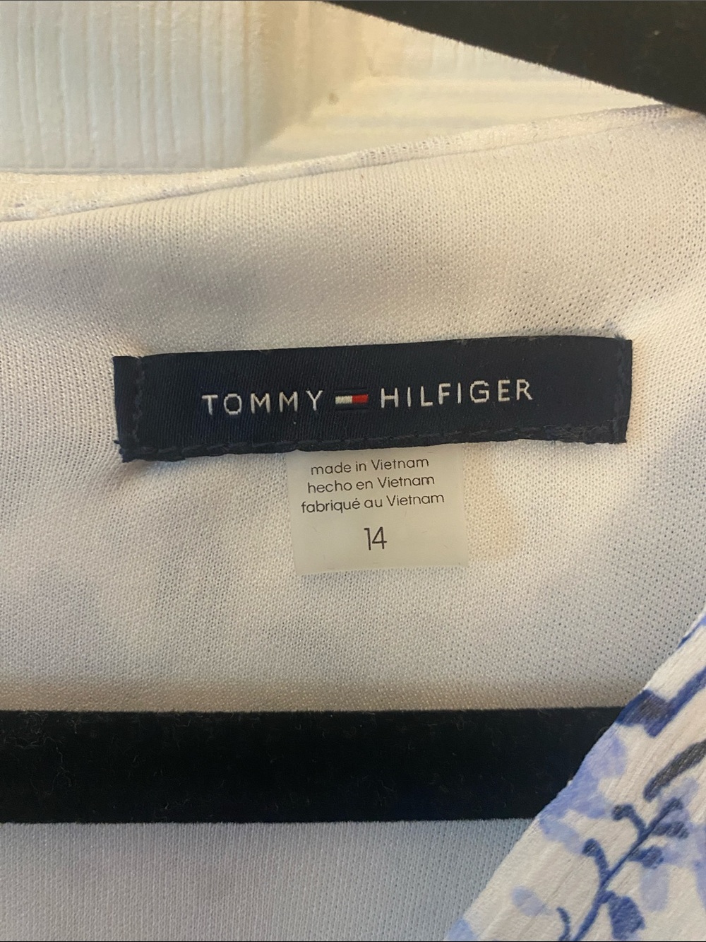 Tommy Hilfiger Blue Floral Wrap Mini Dress - Picture 2 of 4